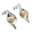 Pearl Droplet Silver Earrings