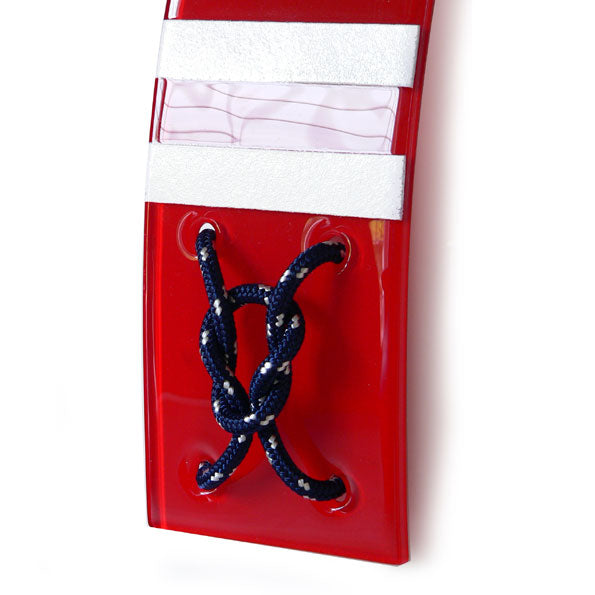 Nautical Themed Fused Glass Wall Clock