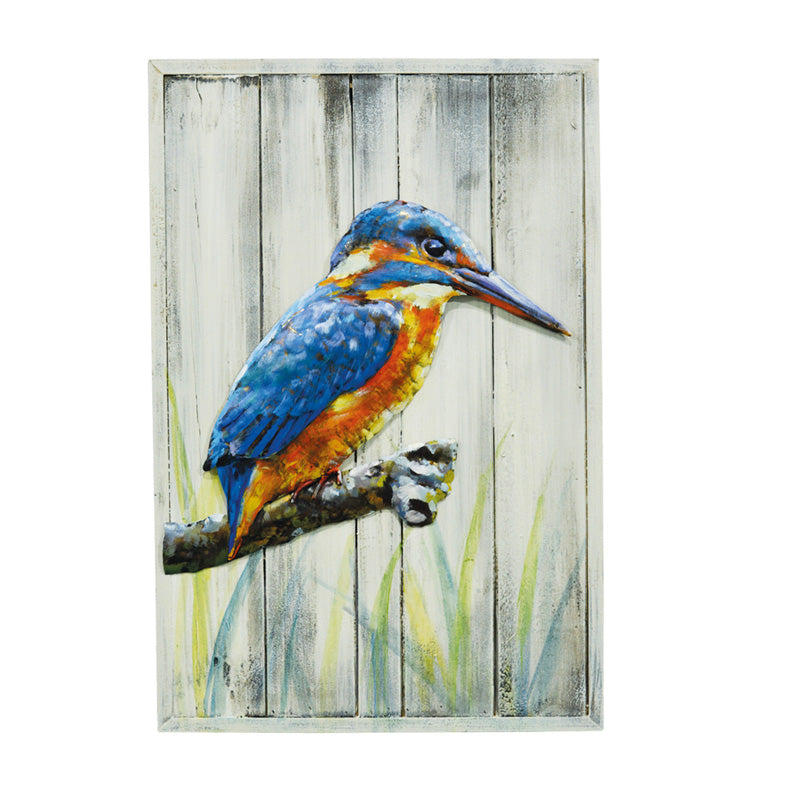 Blue Kingfisher On A Branch Wall Art