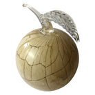 Paperweight Apple In A Beige Marble