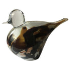 Paperweight Bird In White, Brown and Amber