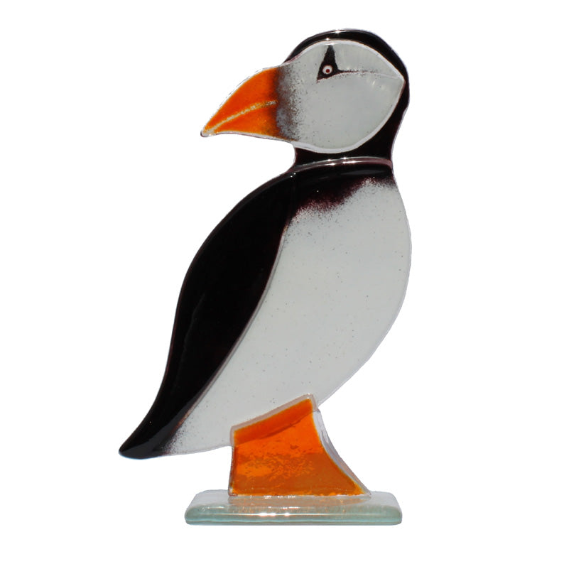 Puffin Fused Glass Table Art