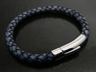 Antique Pacific Blue Leather Bracelet