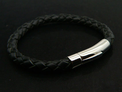 Black Leather Bracelet