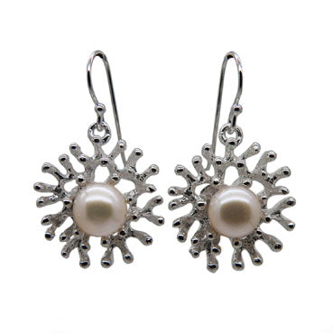 Stunning Silver and Pearl Earrings