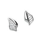 Silver Retro Leafy Earrings