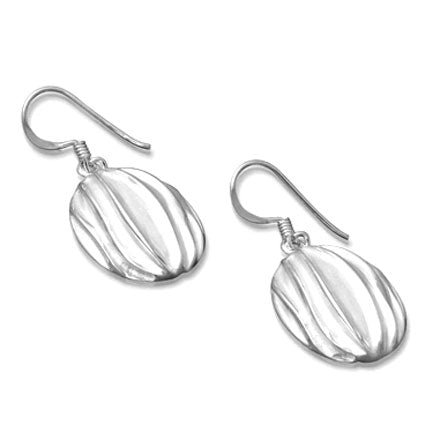 Silver Nutshell Earrings