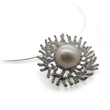 Stunning Silver and Pearl Pendant