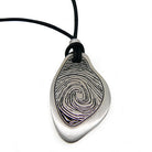 Abstract Swirls Silver Pendant