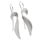 Silver Satin Earrings