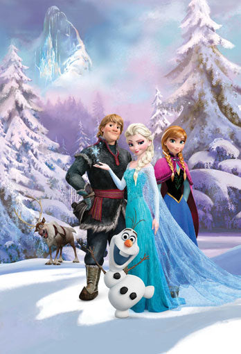 Frozen Statement Wall Wallpaper Mural - 5Ft X 7.6Ft!! - Priced To Clear