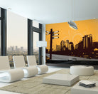 Contemporary City Street Signpost Wall Mural