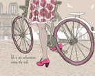 Enjoy The Ride Bicycle Wall Mural