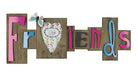 Contemporary Friends Wood and Metal Photo Holder