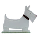 Adorable Fused Glass Westie Dog