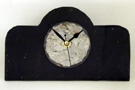 Dark Slate Camera Design Mantel Clock