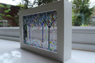Woodland Trees Hand Crafted Fused Glass Art