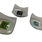 Set Of 3 Fused Glass Trinket Dishes - 7X7Cm