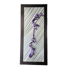 Trendy Purple Industrial Metal Ribbon Art Piece
